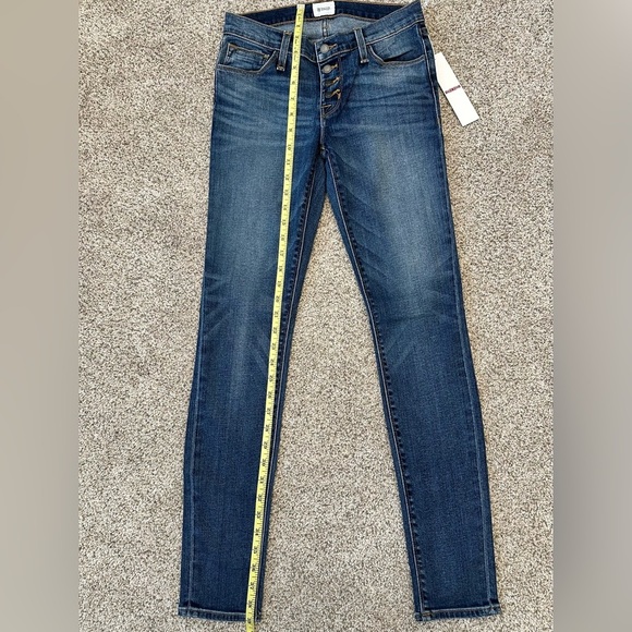 Hudson Jeans Ciara Super Skinny Exposed Button Low Rise Size 25 NWT $198 MSRP - Picture 11 of 14
